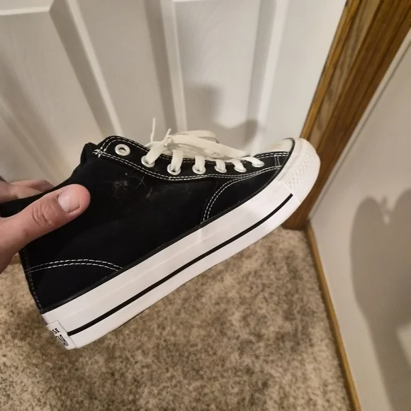 Converse Chuck Taylor All Star Black & White High Top Sneakers - Picture 4 of 4